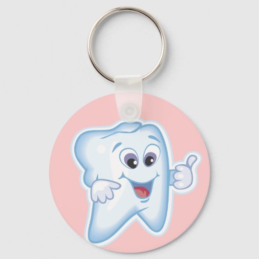 Gezonde Happy Tooth Sleutelhanger (Voorkant)