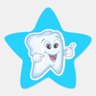 Gezonde Happy Tooth Ster Sticker