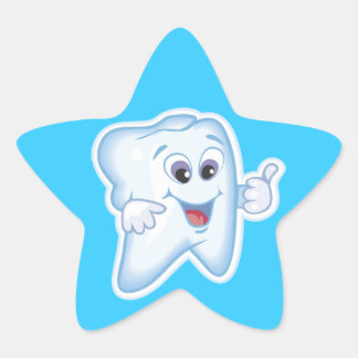 Gezonde Happy Tooth Ster Sticker