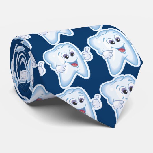 Gezonde Happy Tooth Stropdas (Opgerold)