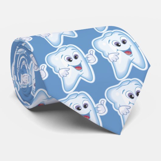 Gezonde Happy Tooth Stropdas (Opgerold)