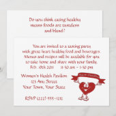 Gezonde hartcardiologie-bewustmakingssymbool voor kaart (Voorkant / Achterkant)