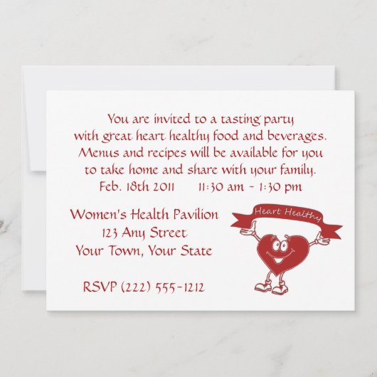 Gezonde hartcardiologie-bewustmakingssymbool voor  kaart (Voorkant)