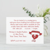 Gezonde hartcardiologie-bewustmakingssymbool voor  kaart (Staand voorkant)