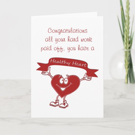 Gezonde hartcardiologie-bewustmakingssymbool voor  kaart (Voorkant)