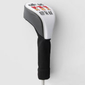 Gezonde harten golfheadcover (Schuin)
