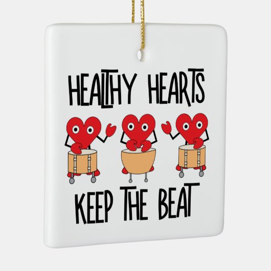 Gezonde harten keramisch ornament (Rechts)