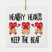 Gezonde harten keramisch ornament (Achterkant)