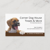 Gezonde Homemade Dog Behandelt Visitekaartje (Voorkant)