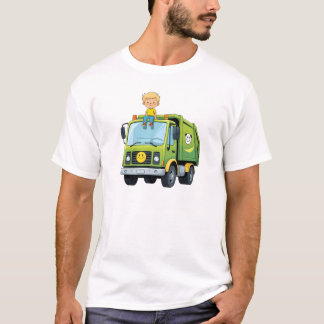 Gezonde Jongen & Truck – Gezellige Kinder Cartoon  T-shirt