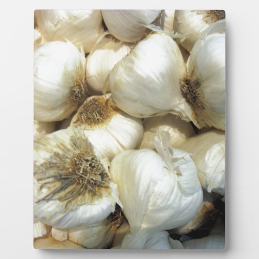 Gezonde knoflook fotoplaat (Voorkant)