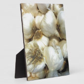 Gezonde knoflook fotoplaat (Zijkant)