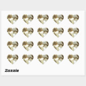 Gezonde knoflook hart sticker (Vel)