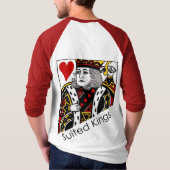 Gezonde koning (hart) t-shirt (Achterkant)