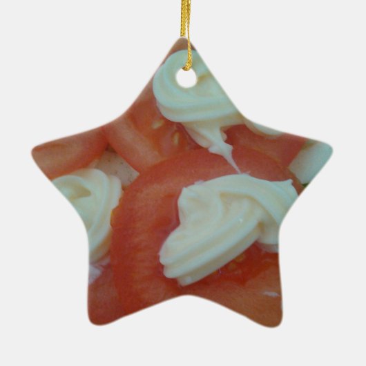 Gezonde lentessalade keramisch ornament (Achterkant)