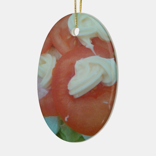 Gezonde lentessalade keramisch ornament (Links)