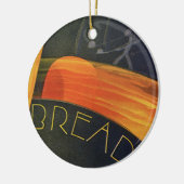  gezonde levensmiddelen, volkorenbrood keramisch ornament (Links)