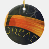  gezonde levensmiddelen, volkorenbrood keramisch ornament (Achterkant)