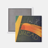  gezonde levensmiddelen, volkorenbrood magneet (Voorkant / Achterkant)