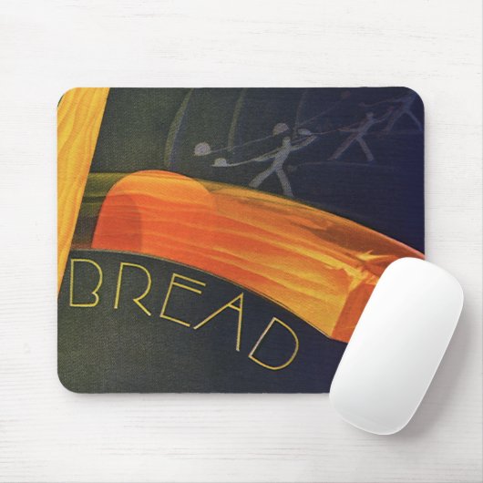 gezonde levensmiddelen, volkorenbrood muismat (Met muis)