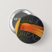  gezonde levensmiddelen, volkorenbrood ronde button 5,7 cm (Voorkant /achterkant)