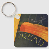  gezonde levensmiddelen, volkorenbrood sleutelhanger (Voorkant)