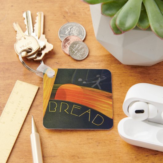  gezonde levensmiddelen, volkorenbrood sleutelhanger (Bureau)