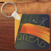  gezonde levensmiddelen, volkorenbrood sleutelhanger (Voorkant)