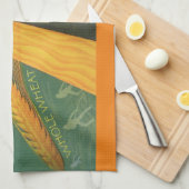  gezonde levensmiddelen, volkorenbrood theedoek (Quarter Fold)