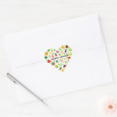 gezonde levensstijl keuzes hart sticker (Envelop)