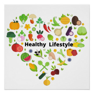 gezonde levensstijl keuzes perfect poster