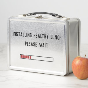 Gezonde lunch installeren, wacht alsjeblieft geper
