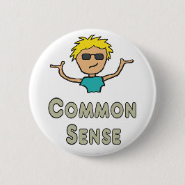 Gezonde Mensenverstand Ronde Button 5,7 Cm
