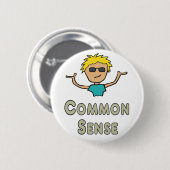 Gezonde Mensenverstand Ronde Button 5,7 Cm (Voorkant /achterkant)