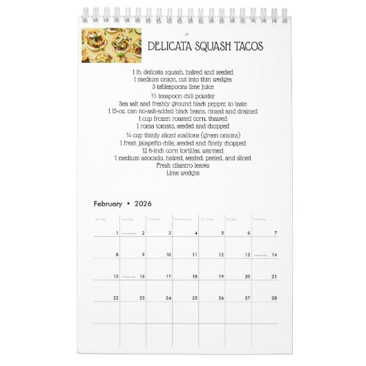 Gezonde Mexicaanse diner Kalender (Feb 2026)