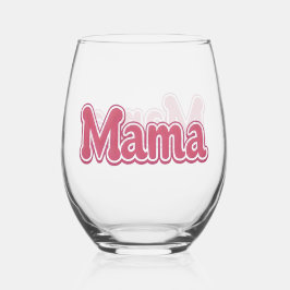 Gezonde moeder, mam cadeau wijnglas zonder voet