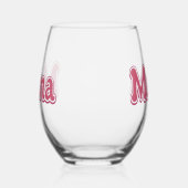Gezonde moeder, mam cadeau wijnglas zonder voet (Links)