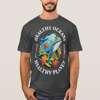 gezonde oceanen gezonde planeet gezond US 1 T-shirt