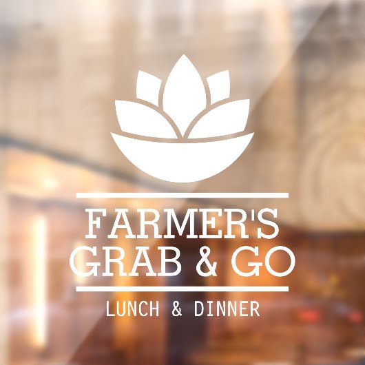 Gezonde salade groenten eten, restaurant raamsticker (Vel 2)