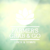 Gezonde salade groenten eten, restaurant raamsticker (Vel 3)