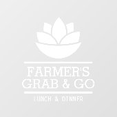 Gezonde salade groenten eten, restaurant raamsticker (Vel)