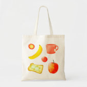 Gezonde snacks tote bag (Voorkant)