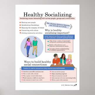 Gezonde socialisatie poster