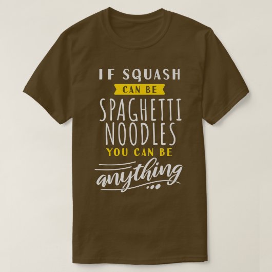 Gezonde Squash Spaghetti Noodle Grappige Groente F T-shirt (Design voorkant)