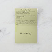 Gezonde Taco Salade Recept Note Kaart (Binnen)