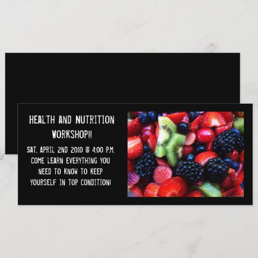 Gezonde uitnodigingen (Voorkant / Achterkant)