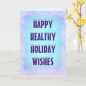 Gezonde vakantiegericht Wenskaart Kaart (Gele Bloem)