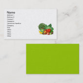 gezonde_Vector_Clipart VEGETABEL Visitekaartje (Voorkant / Achterkant)