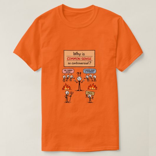 Gezonde verstand (4a) T-shirt (Design voorkant)