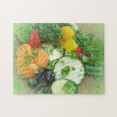 Gezonde voeding achtergrond legpuzzel (Horizontaal)